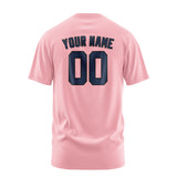 Custom Light Pink Blue T-Shirt