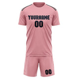 Custom Light Pink Navy Soccer Set