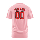 Custom Light Pink Orange Red T-Shirt