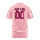 Custom Light Pink Pink T-Shirt