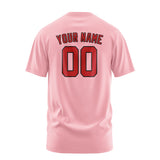 Custom Light Pink Red T-Shirt