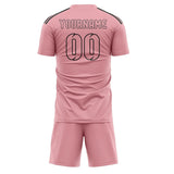 Custom Light Pink Light Pink Soccer Set