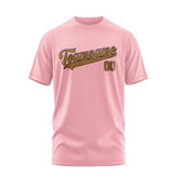 Custom Light Pink Khaki T-Shirt