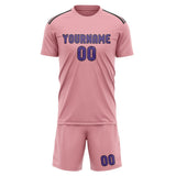 Custom Light Pink Light Purple Soccer Set