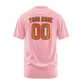 Custom Light Pink Orange T-Shirt
