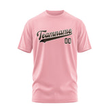 Custom Light Pink Brown T-Shirt