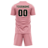 Custom Light Pink Olive Soccer Set