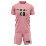 Custom Light Pink Olive Soccer Set