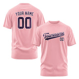 Custom Light Pink Purple T-Shirt