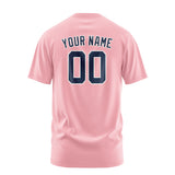Custom Light Pink Blue T-Shirt