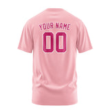 Custom Light Pink Pink T-Shirt