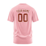 Custom Light Pink Coral Red T-Shirt