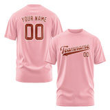 Custom Light Pink Coral Red T-Shirt