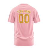Custom Light Pink Yellow T-Shirt