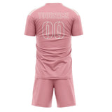 Custom Light Pink Light Pink Soccer Set