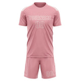 Custom Light Pink Light Pink Soccer Set
