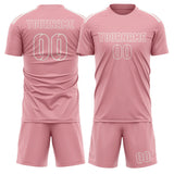 Custom Light Pink Light Pink Soccer Set