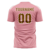 Custom Light Pink Khaki Soccer Jersey