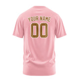 Custom Light Pink Khaki T-Shirt