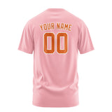 Custom Light Pink Orange T-Shirt