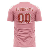 Custom Light Pink Copper Rose Soccer Jersey