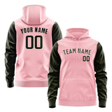 Custom Light Pink Olive Hoodie