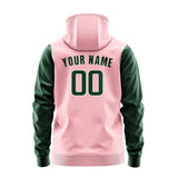 Custom Light Pink Green Hoodie 2121050521B31805