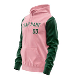 Custom Light Pink Green Hoodie 2121050521B31805