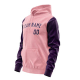 Custom Light Pink Purple Hoodie 2121070721B31807