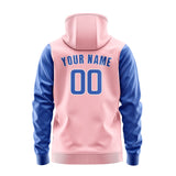 Custom Light Pink Sky Blue Hoodie 2121090921B31809