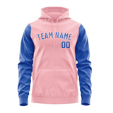 Custom Light Pink Sky Blue Hoodie 2121090921B31809