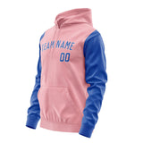 Custom Light Pink Sky Blue Hoodie 2121090921B31809