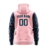 Custom Light Pink Blue Hoodie 2121101021B31810