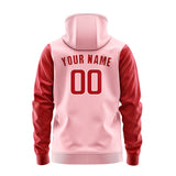 Custom Light Pink Red Hoodie 2121141421B31814