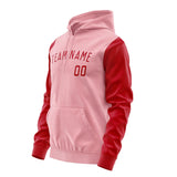 Custom Light Pink Red Hoodie 2121141421B31814