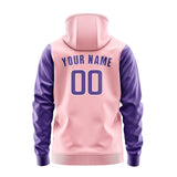 Custom Light Pink Light Purple Hoodie 2121232321B31823