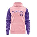 Custom Light Pink Light Purple Hoodie 2121232321B31823