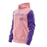 Custom Light Pink Light Purple Hoodie 2121232321B31823