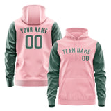 Custom Light Pink Blue Green Hoodie