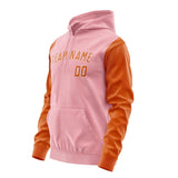 Custom Light Pink Orange Hoodie 2121282821B31828