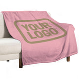Custom Pink Light Khaki Blanket