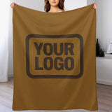 Custom Khaki Brown Blanket