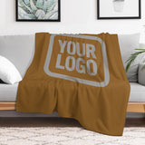 Custom Khaki Gray Blanket