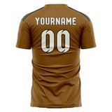 Custom Khaki Cream Soccer Jersey