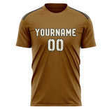 Custom Khaki Cream Soccer Jersey