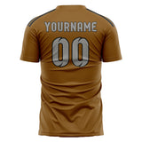 Custom Khaki Gray Soccer Jersey