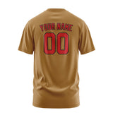 Custom Khaki Red T-Shirt
