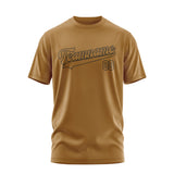 Custom Khaki Khaki T-Shirt