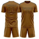 Custom Khaki Khaki Soccer Set