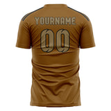 Custom Khaki Light Khaki Soccer Jersey